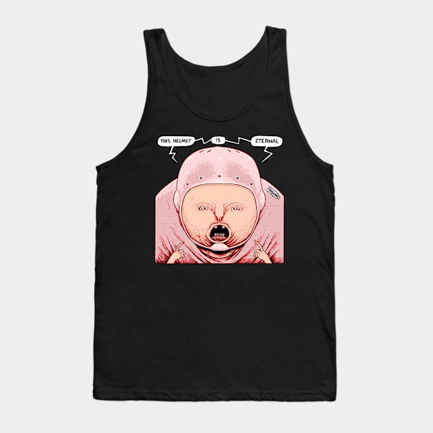 Eternal Helmet Tank Top by tom af brockbrock